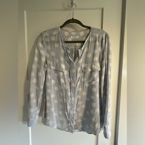 Equipment Blouse Blue flowers/clouds with pockets size S